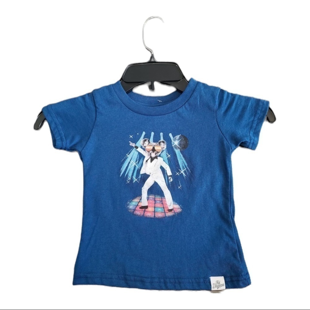 KID Dangerous Los Angeles Blue Disco Koala T-Shirt Size 3-6m